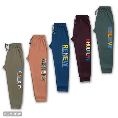 Stylish Polyester Track Pants For Kids Pack Of 5