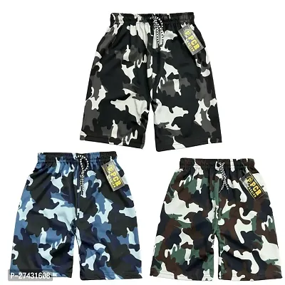 Classic Polyester Printed Shorts for Kids, Pack of 6-thumb5