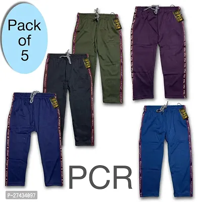 Boys Pyjamas Regular Wear lower Fancy and stylish  trackpants and  pants for boys pack of 5