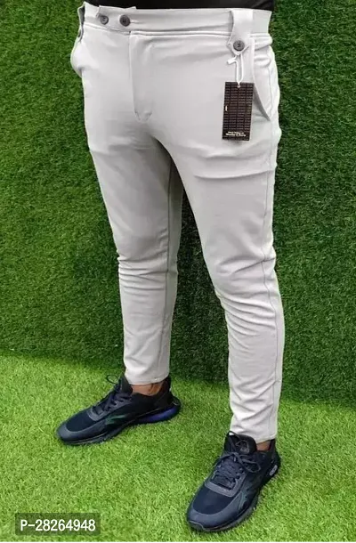 Trendy Trouser for Men Grey-thumb0