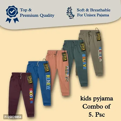 Stylish Polyester Track Pant for Unisex Kids Pack Of 5-thumb0