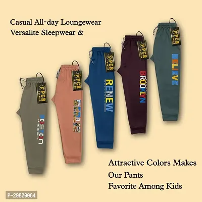 Stylish Polyester Track Pant for Unisex Kids Pack Of 5-thumb3