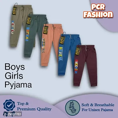 Stylish Polyester Track Pant for Kids Pack Of 5-thumb0