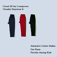 Stylish Cotton Track Pants for Kids Pack of 3-thumb3