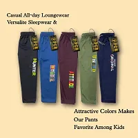 Stylish Polyester Track Pants for Kid, Pack of 5-thumb1