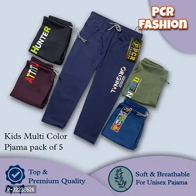 Stylish Polyester Track Pants for Kid, Pack of 5