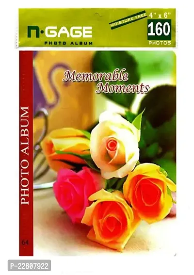 ARAAKA NGAGE PHOTO ALBUM Moisture free with 160 PHOTOS Album (Photo Size Supported: 4X6)  Photo Albums