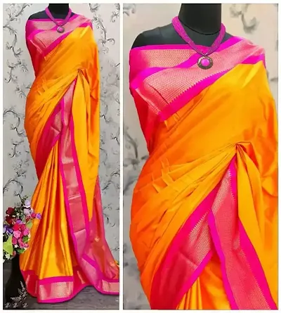 Fancy Silk Saree with Blouse Piece for Women