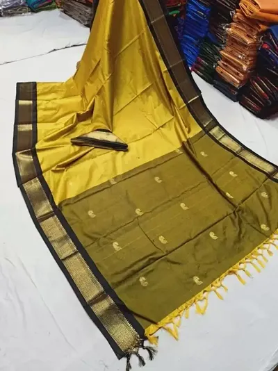 Stylish Fancy Designer Silk Saree With Blouse Piece For Women