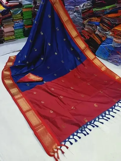 Must Have Cotton Silk Saree with Blouse piece 