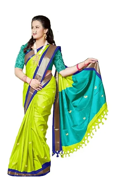 New In Art Silk Saree without Blouse piece