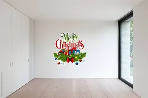 Kamya Home Decor Mery Chritmas Wall Sticker(Multicolor PVC Vinyl)-thumb3