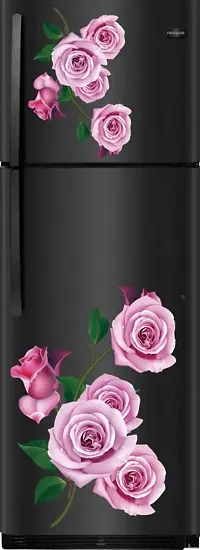 Kamya Home Decor Light Pink Rose Flowers Fridge Wall Sticker (Multicolor PVC Vinyl)-thumb2