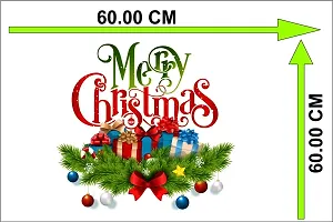 Kamya Home Decor Mery Chritmas Wall Sticker(Multicolor PVC Vinyl)-thumb4