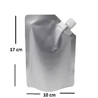 Useful - 125 ML Capacity - 100 Pcs - Aluminum Three Side Seal Spout Pouch for Packing Hot Beverages-thumb1