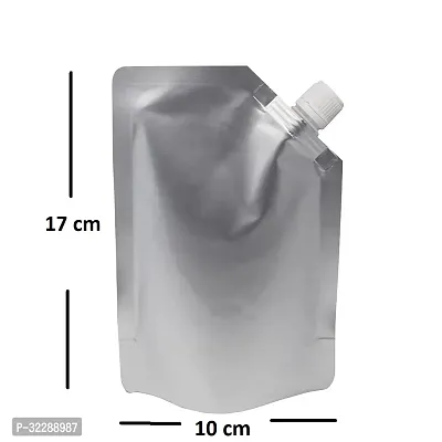 Useful - 125 ML Capacity - 100 Pcs - Aluminum Three Side Seal Spout Pouch for Packing Hot Beverages-thumb2