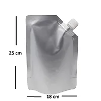 Useful 750 ML Capacity - 100 Pcs - Aluminum Three Side Seal Pouch for Packing Beverages-thumb1