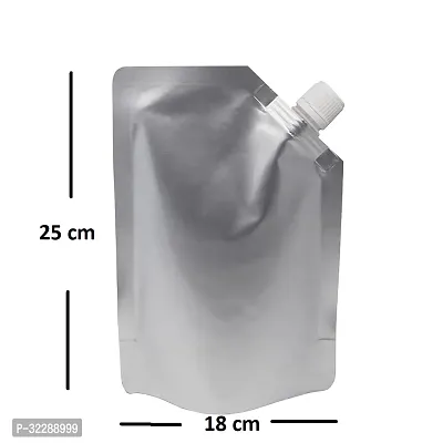 Useful 750 ML Capacity - 100 Pcs - Aluminum Three Side Seal Pouch for Packing Beverages-thumb2