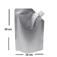 Useful 350 ML Capacity - 100 Pcs - Aluminum Three Side Seal Pouch for Packing Beverages-thumb1