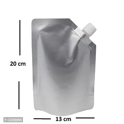 Useful 350 ML Capacity - 100 Pcs - Aluminum Three Side Seal Pouch for Packing Beverages-thumb2