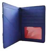 Adaamya Dark Blue Synthetic Unisex Passport Cover (ADPHFP)-thumb3