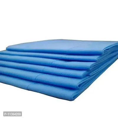 Adaamya ? Polyester Blend Waterproof 30 GSM Thick Disposable Bedsheets (Blue, 32x72 Inch), 10 Pieces