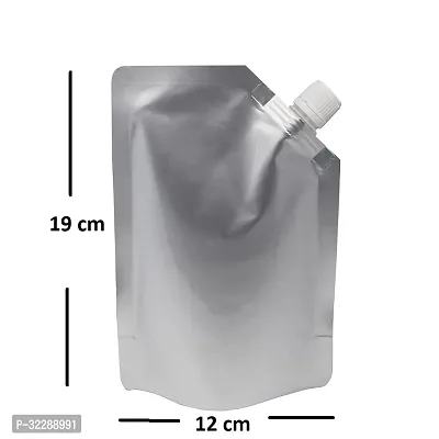 Useful - 200 ML Capacity - 100 Pcs -Aluminum Three Side Seal Pouch for Packing Beverages-thumb2