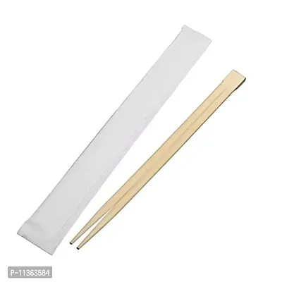 Adaamya? Set of 10/20 / 50 Pairs - Natural Round Bamboo Reusable Chopsticks, Size 7.5 Inch (Color & Design May Vary) (25)-thumb0