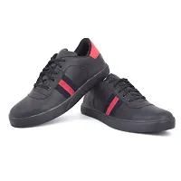 Black Stylish Synthetic Casual Shoes-thumb1