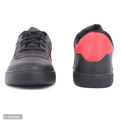 Black Stylish Synthetic Casual Shoes-thumb4