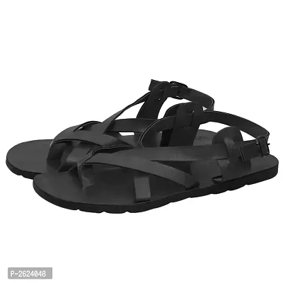 Mens Stylish Casual Sandal In Synthetic Leather-thumb0