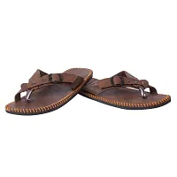 Brown Synthetic Slippers For Men-thumb1