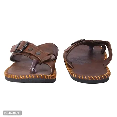 Brown Synthetic Slippers For Men-thumb4