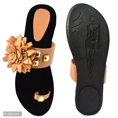 Women's Velvet Stylish Slip on Fancy Flat Slippers-thumb5