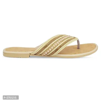 Women's Synthetic Stylish Slip on Fancy Flat Slippers-thumb4