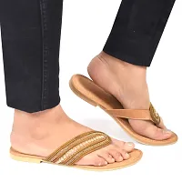 Women's Synthetic Stylish Slip on Fancy Flat Slippers-thumb1