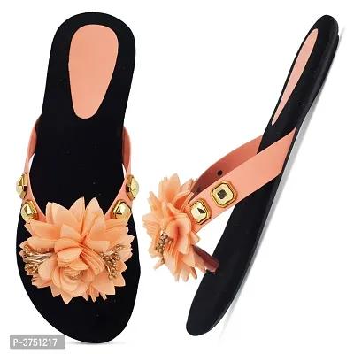 Women's Velvet Stylish Slip on Fancy Flat Slippers