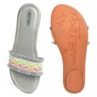 Women's Patent Leather Stylish Slip on Fancy Flat Slippers-thumb4