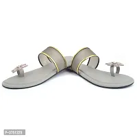 Women's Patent Leather Stylish Slip on Fancy Flat Slippers-thumb1