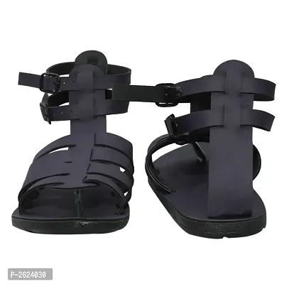 Brown Synthetic Leather Sandals For Men-thumb4