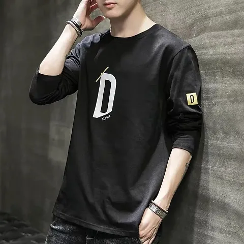 Rock Stylish  Fancy Cotton Blend T-Shirts For Men.