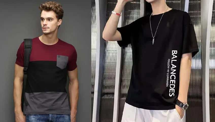 Reliable Polycotton Round Neck Tees For Men