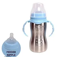 Stainless Steel Baby Feeding Bottle, 250ml-thumb2