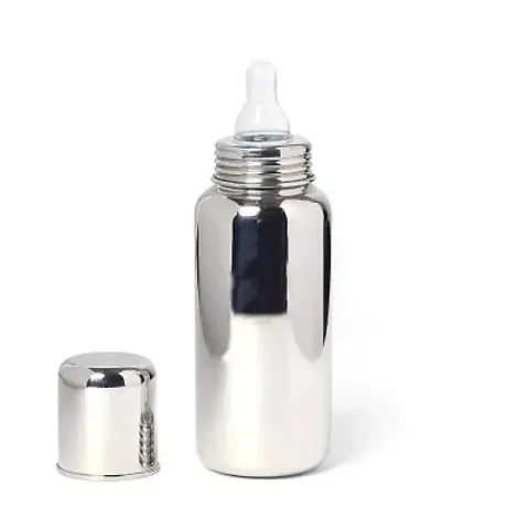 Baby 2 in 1 Feeding Bottle in Stainless Steel