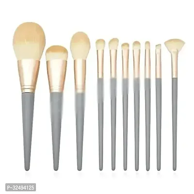 10 Pcs Makeup Brushes with Pouch-thumb0