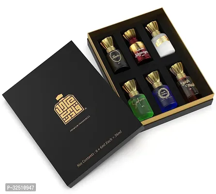 Assorted Luxury Alcohol Free Long Lasting Roll-On Attar Perfume Gift Set For Unisex (5.5 Ml Each)