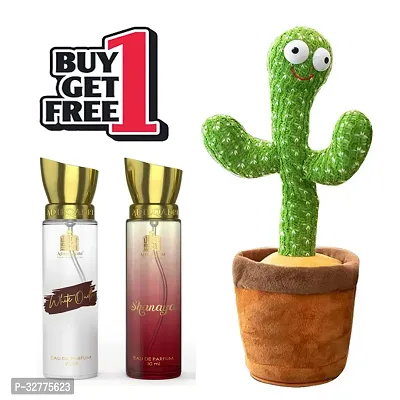 Alcohol Free Long Lasting Attar with Cactus Musical Toy Combo-thumb0