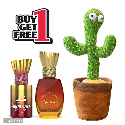 Alcohol Free Long Lasting Attar with Cactus Musical Toy Combo