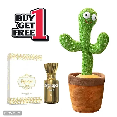 Alcohol Free Long Lasting Attar with Cactus Musical Toy Combo