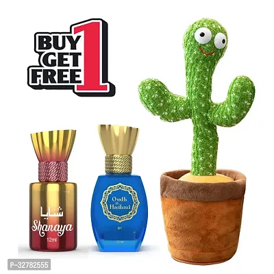 Alcohol Free Long Lasting Attar with Cactus Musical Toy Combo